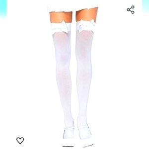 Leg Avenue knee high bow top stockings